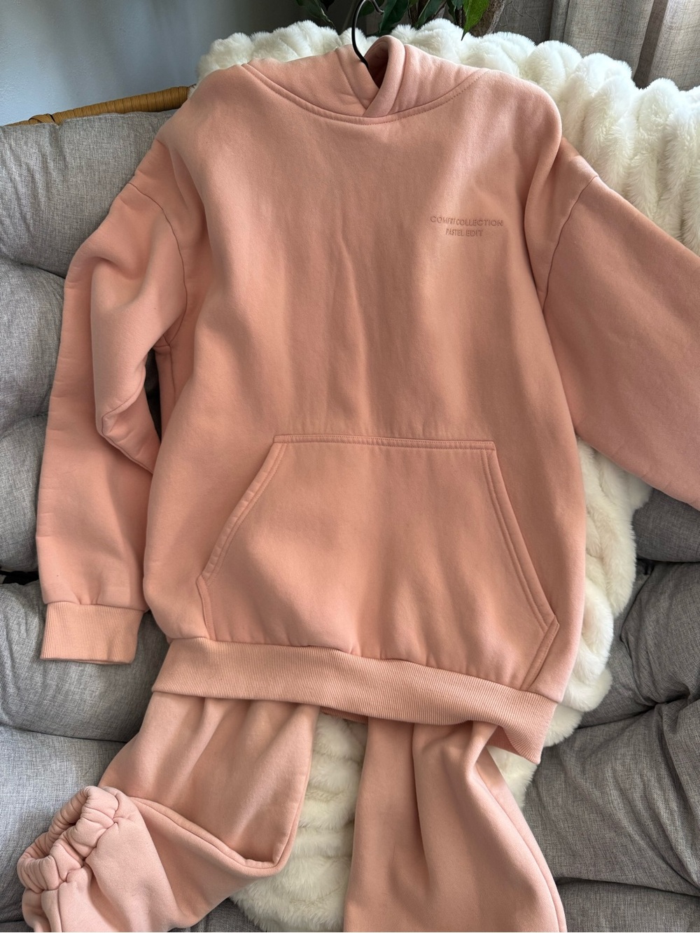 Comfrt Hoodie & Joggers Set - Blush Pink